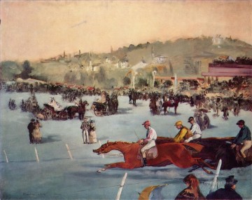 The Races in the Bois de Boulogne Eduard Manet Oil Paintings